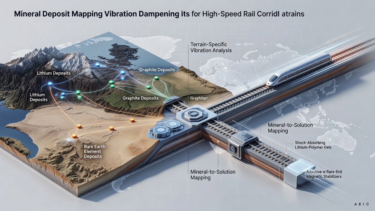 Mapping Select Mineral Deposits to Vibration Dampening Solutions in High-Speed Rail Corridors Across Varied Terrain Types